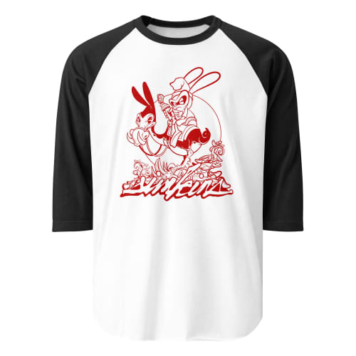 "Simkins Wizard" 3/4 Sleeve Raglan Shirt | Work by Greg "CRAOLA" Simkins