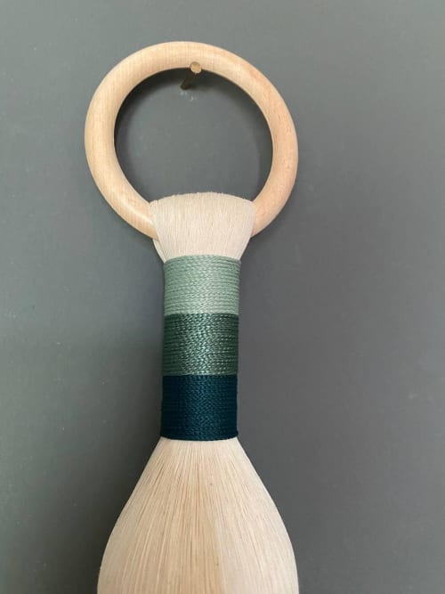 30” Modern Macrame Wall Hanging, Boho Minimalist Fiber Art, Handcrafted Tassel Wall Decor, Contemporary Neutral Home Accent | Wall Hangings by İnanç Yılmaz