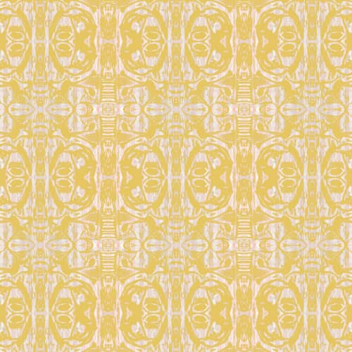 Cobra Egg, Mustard | Fabric in Linens & Bedding by Philomela Textiles & Wallpaper. Item made of cotton