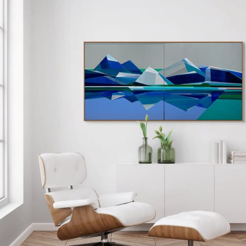 Answers Found - 40x80 Geometric Mountain | Shilo Ratner | Work by Shilo Ratner