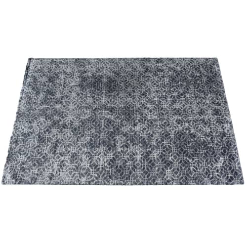 Vintage Distressed Area Navy Blue & Ivory Moroccan Rug | Area Rug in Rugs by Swiflo