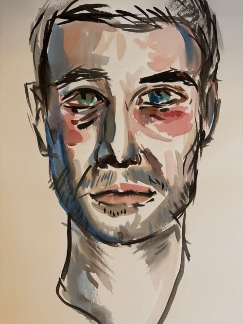 Scotty | Watercolor Painting in Paintings by Eric Farache Artist