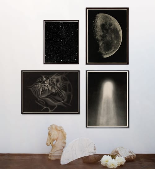 Art Wall Set 4 print Package, Gallery Wall, Constellation | Prints by Capricorn Press. Item made of paper compatible with boho and minimalism style