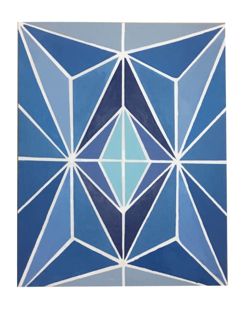 "Blu" Original Painting | Oil And Acrylic Painting in Paintings by Britny Lizet. Item composed of canvas and synthetic in boho or contemporary style