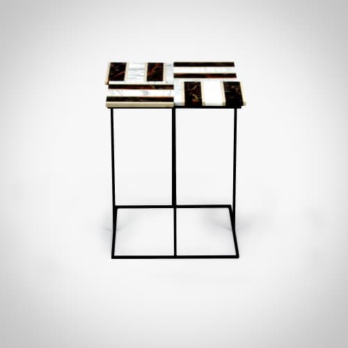 Intarsio - side table | Tables by DFdesignLab - Nicola Di Froscia. Item composed of marble compatible with minimalism and contemporary style