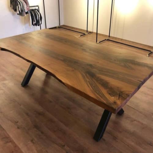 Dining Room Wood Table | Dining Table in Tables by Ironscustomwood. Item made of walnut