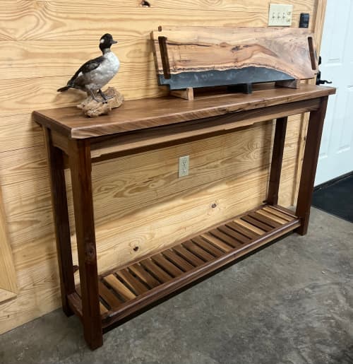 STUNNING black walnut entry table! | Console Table in Tables by Pelican State Woodworks