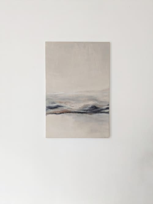 TRANQUILITY, Original Painting on Canvas | 24" x 36" | Oil And Acrylic Painting in Paintings by Damaris Kovach. Item made of canvas & synthetic