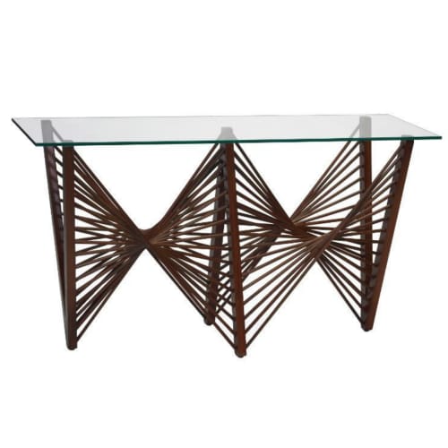 GEO Console Table | Tables by Oggetti Designs. Item made of wood with glass