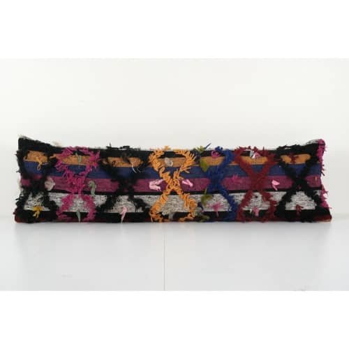 VintagHandwoven Multi Color Turkish Flokati Rug Bedding | Sham in Linens & Bedding by Vintage Pillows Store. Item made of cotton with fiber