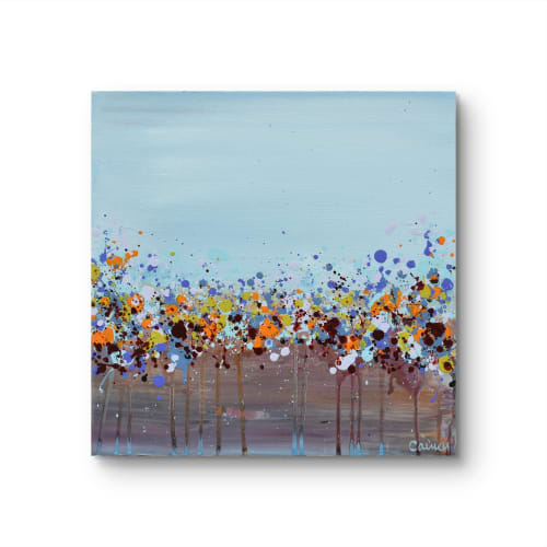 Meadowland 9 | Oil And Acrylic Painting in Paintings by Lisa Carney