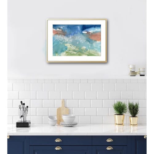Sea Spray | Watercolor Painting in Paintings by Brazen Edwards Artist. Item composed of paper