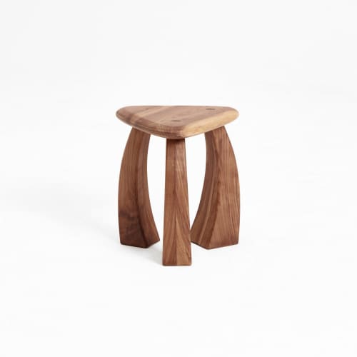 Arc de Stool '37 | Chairs by Project 213A. Item made of walnut compatible with contemporary style