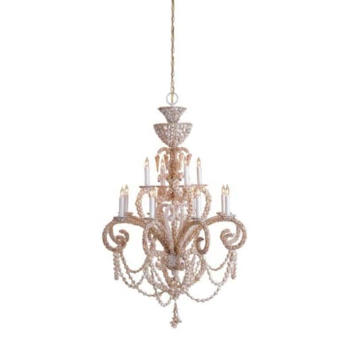 Alan Mizrahi WM177 Grotto Shell | Chandeliers by Alan Mizrahi Lighting Design