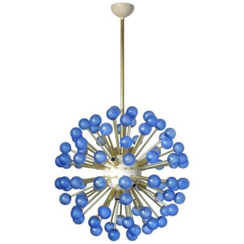 Alan Mizrahi DV5513 Indigo Murano Sputnik | Chandeliers by Alan Mizrahi Lighting Design