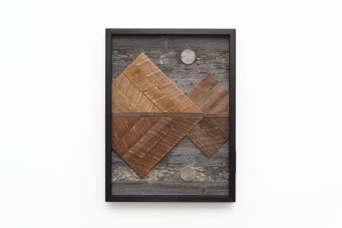 Mountain Reflection #2 18"x24" | Wall Sculpture in Wall Hangings by Craig Forget. Item made of wood works with mid century modern & contemporary style