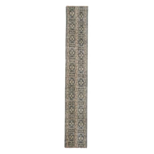 Turkish Long and Narrow Runner Rug - Wool Stair Carpet | Rugs by Vintage Pillows Store. Item composed of cotton and fiber