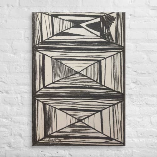 Canvas Print - Deception - Geometric Op Art | Work by Eman's Gallery