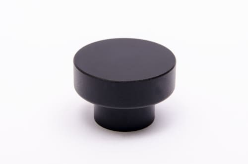 Dot 30 Black Aluminum Knob | Hardware by Windborne Studios. Item composed of aluminum