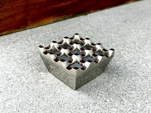 Windproof Chrome Ashtray 9-Hole | Ash Tray in Tableware by Rikan