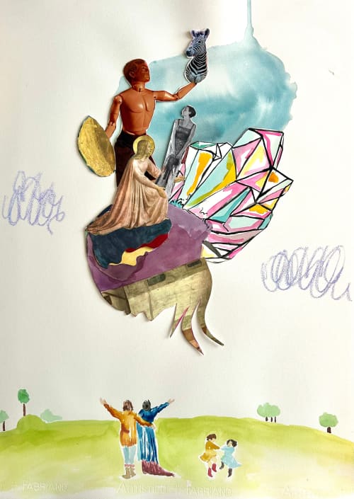 B 612, in retrograde returns. | Collage in Paintings by Eric Farache Artist