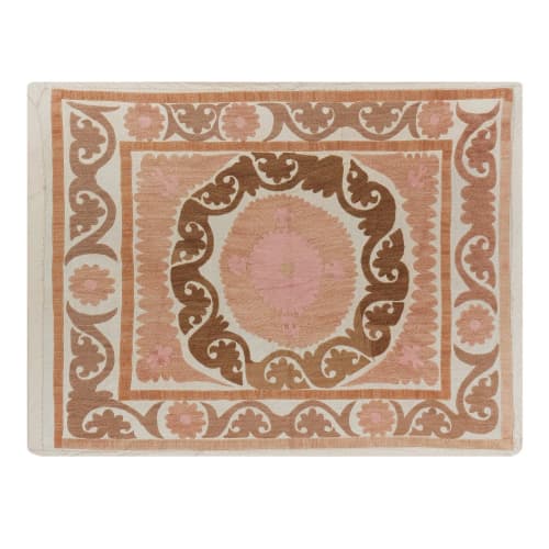 Suzani Wall Hanging Decor - Pastel Samarkand Table Cloth - M | Tablecloth in Linens & Bedding by Vintage Pillows Store