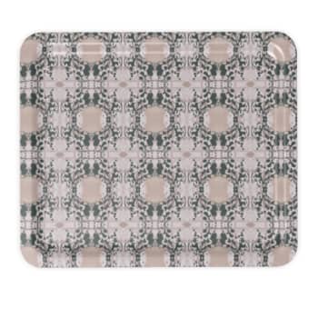 Decorative Tray: Mirror, Forest Green | Decorative Objects by Philomela Textiles & Wallpaper. Item composed of synthetic