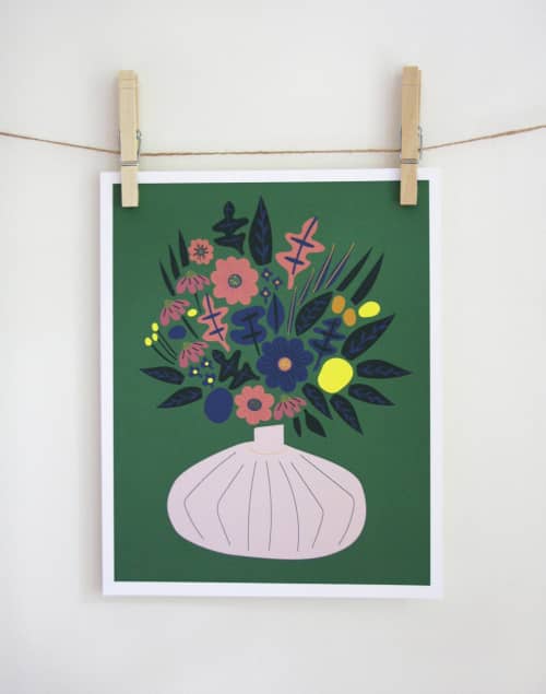 Flore Print | Prints by Leah Duncan. Item made of paper compatible with mid century modern and contemporary style