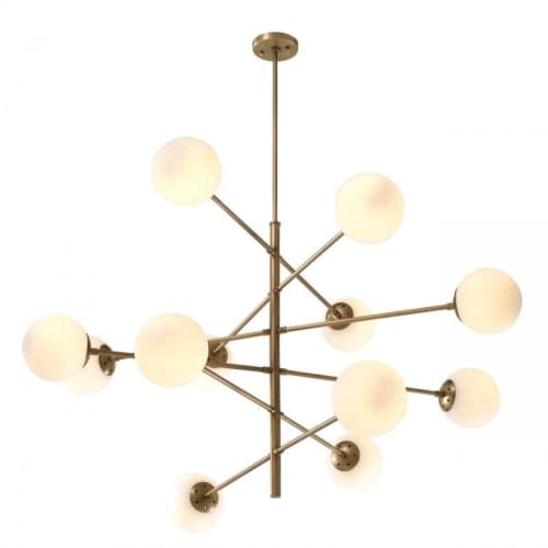 Alan Mizrahi AL0145 Chandelier Tortora | Pendants by Alan Mizrahi Lighting Design