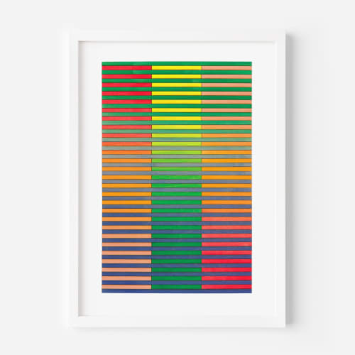 Ohio Stripe Colour Study Print | Prints in Paintings by Amelia Coward