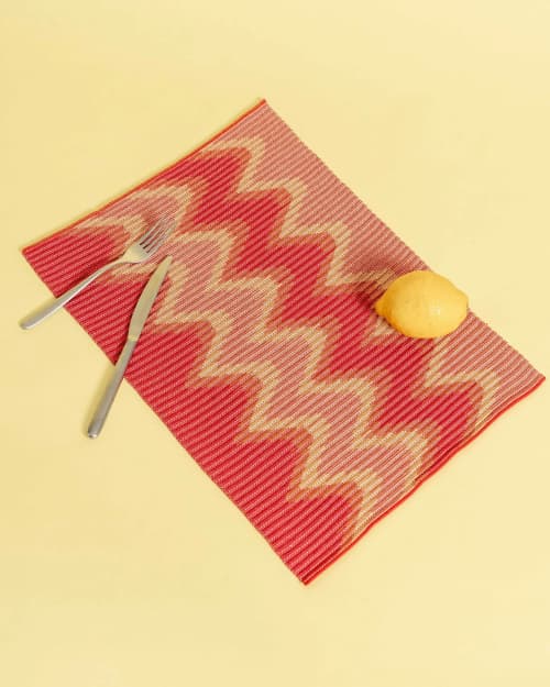 Wavy Table Mat | Coaster in Tableware by BOI. Item composed of cotton