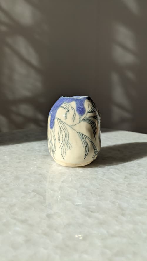Mini bud vase | Vases & Vessels by TinyDogCeramics. Item composed of ceramic