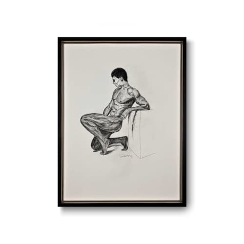 Christoph | Drawing in Paintings by John Velo Studio