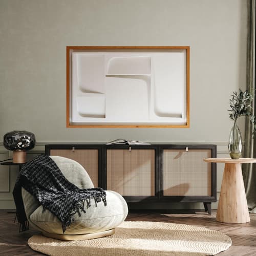 No. 40 Plaster Wall Relief | Wall Sculpture in Wall Hangings by Joseph Aurelius