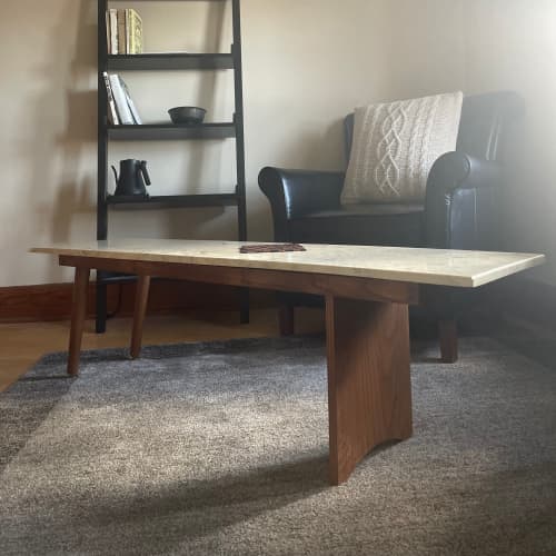 Asymmetrical Marble Coffee Table | Tables by Nordlanda Furniture