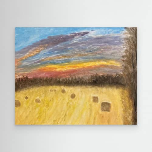 Sunset over the field : Jonathan Lysdahl | Decorative Objects by Art of Jonathan Lysdahl