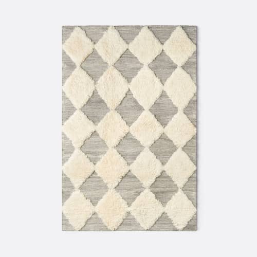 Chess Rya Grey Rug | Work by District Loom