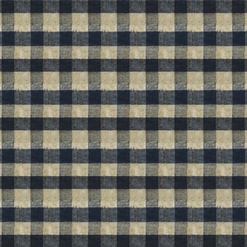 Cheater Check, Iron | Fabric in Linens & Bedding by Philomela Textiles & Wallpaper. Item composed of linen
