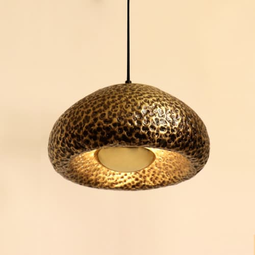 Folklore Hanging Lamp | Pendants by Home Blitz. Item composed of brass