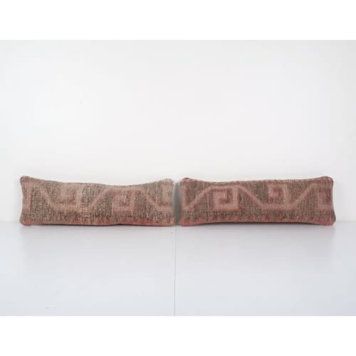 Set of Two Turkish Oushak Rug Pillow, Pair Pillow Case Fashi | Cushion in Pillows by Vintage Pillows Store