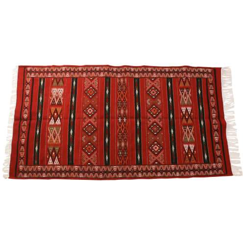 Handwoven wool rug | Area Rug in Rugs by Berber Art. Item composed of fabric
