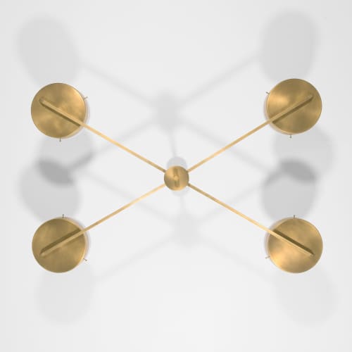 Celeste Supine | Chandeliers by DESIGN FOR MACHA. Item made of brass & glass