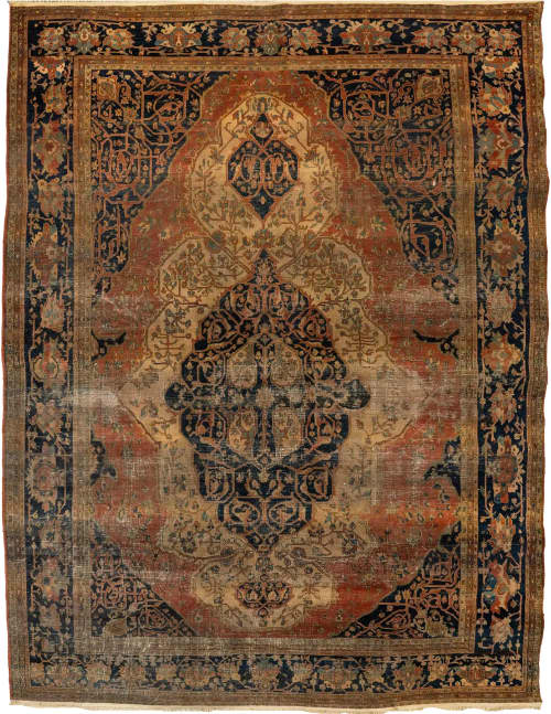 OUTSTANDING Old-World Gem| Antique Ferahan Sarouk, C. 1900's | Area Rug in Rugs by The Loom House. Item made of fabric & fiber