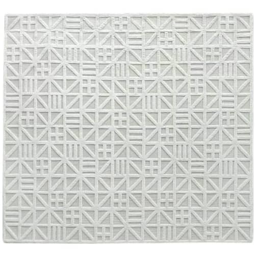 Nina Ivory Handknotted Rug | Area Rug in Rugs by Organic Weave Shop. Item made of wool & fiber