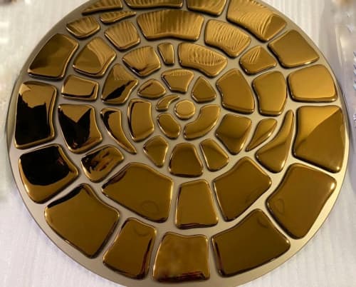 Spiral Gold Mural | Decorative Objects by PlusObject