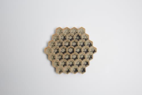 Polygon XS Stoneware Snack Plate | Dinnerware by Artilugis | L'Aliança d'Anglès 1919 in Anglès. Item composed of stoneware in minimalism or contemporary style