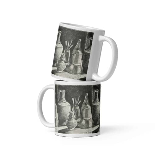 Coffee Mug - Weight of Silence - Monochrome Still Life | Work by Eman's Gallery