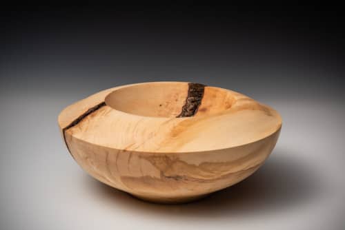 Hard Maple Bowl | Decorative Bowl in Decorative Objects by Louis Wallach Designs. Item made of maple wood