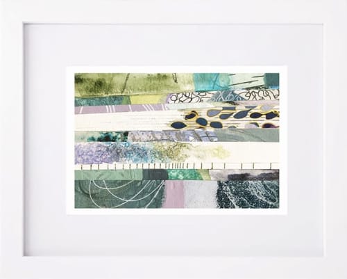 Ocean Hues One | Mixed Media in Paintings by Kathy Ferguson Art