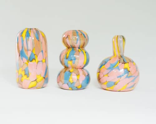 Glass Blown Jelly Baby Mini Vase | Vases & Vessels by Maria Ida Designs. Item made of glass